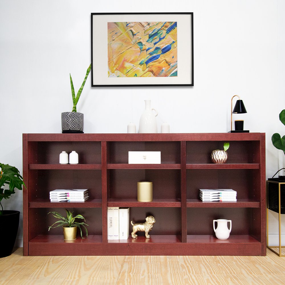 Concepts in Wood 72 x 36 Wall Storage Unit, Cherry Finish. Picture 2