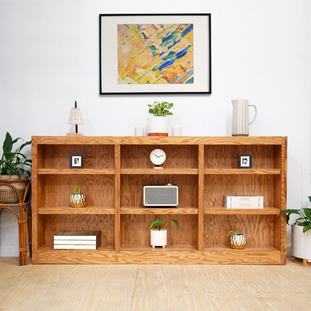Concepts in Wood 72 x 36 Wall Storage Unit, Dry Oak Finish. Picture 2