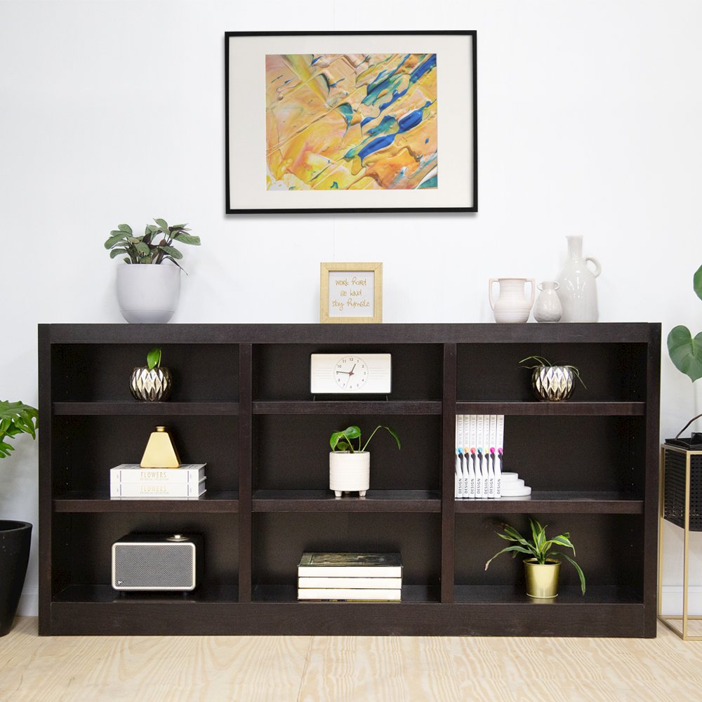 Concepts in Wood 72 x 36 Wall Storage Unit, Espresso Finish. Picture 2