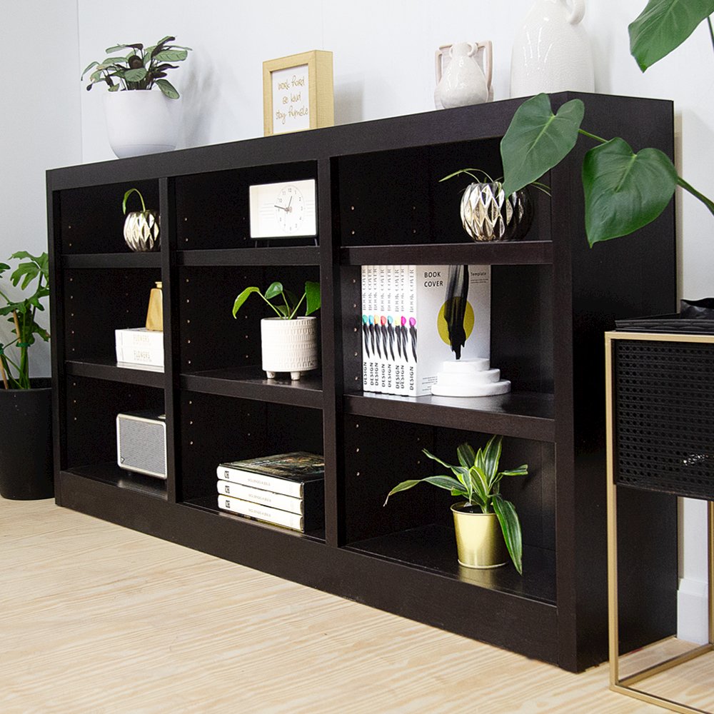 Concepts in Wood 72 x 36 Wall Storage Unit, Espresso Finish. Picture 7