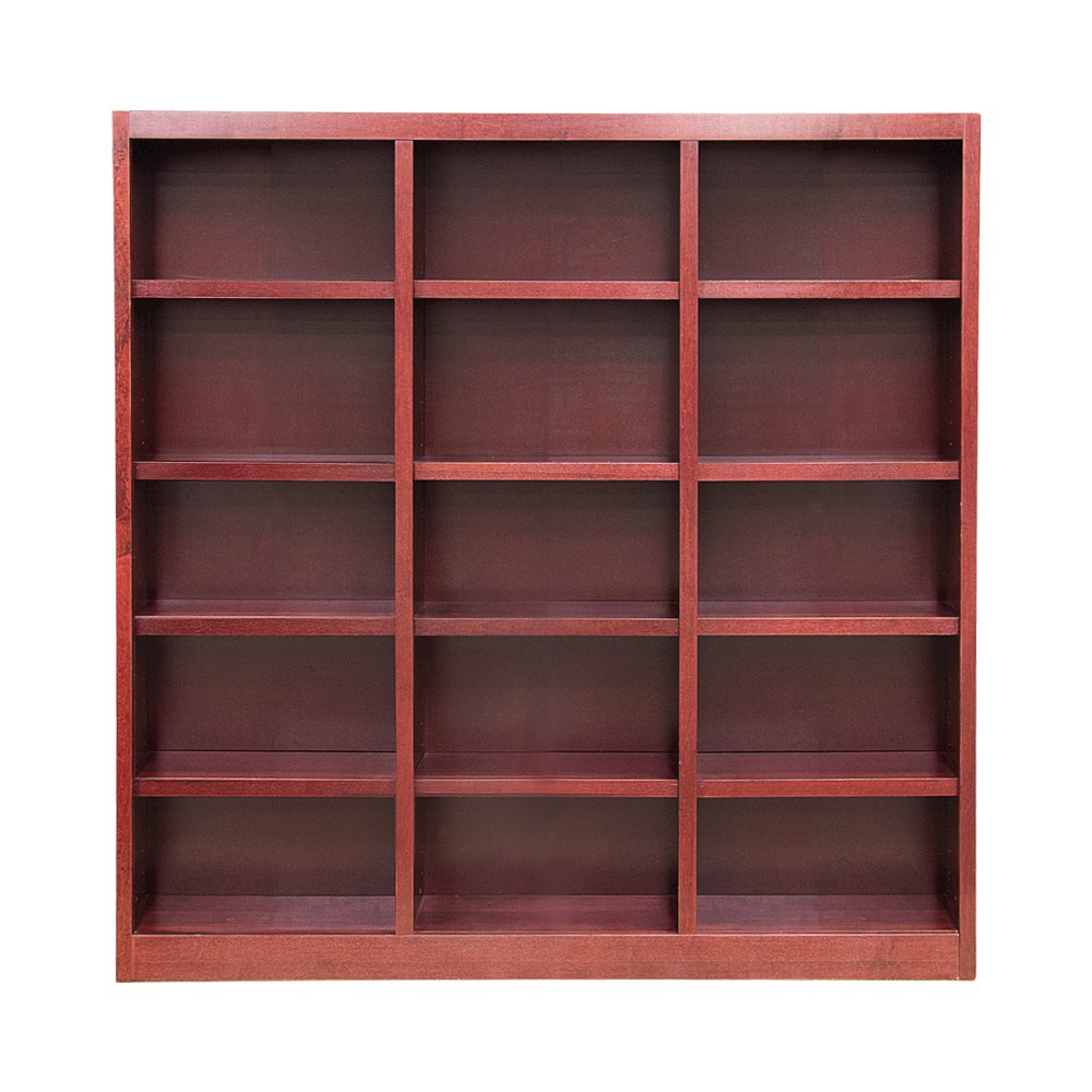 Concepts in Wood 72 x 72 Wall Storage Unit, Cherry Finish. Picture 1