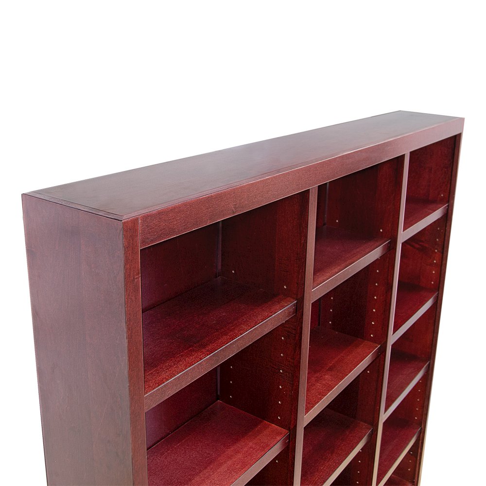 Concepts in Wood 72 x 72 Wall Storage Unit, Cherry Finish. Picture 4