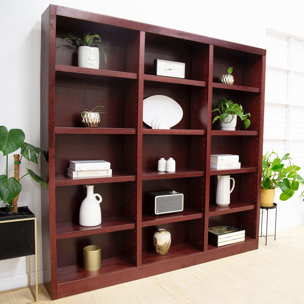 Concepts in Wood 72 x 72 Wall Storage Unit, Cherry Finish. Picture 6