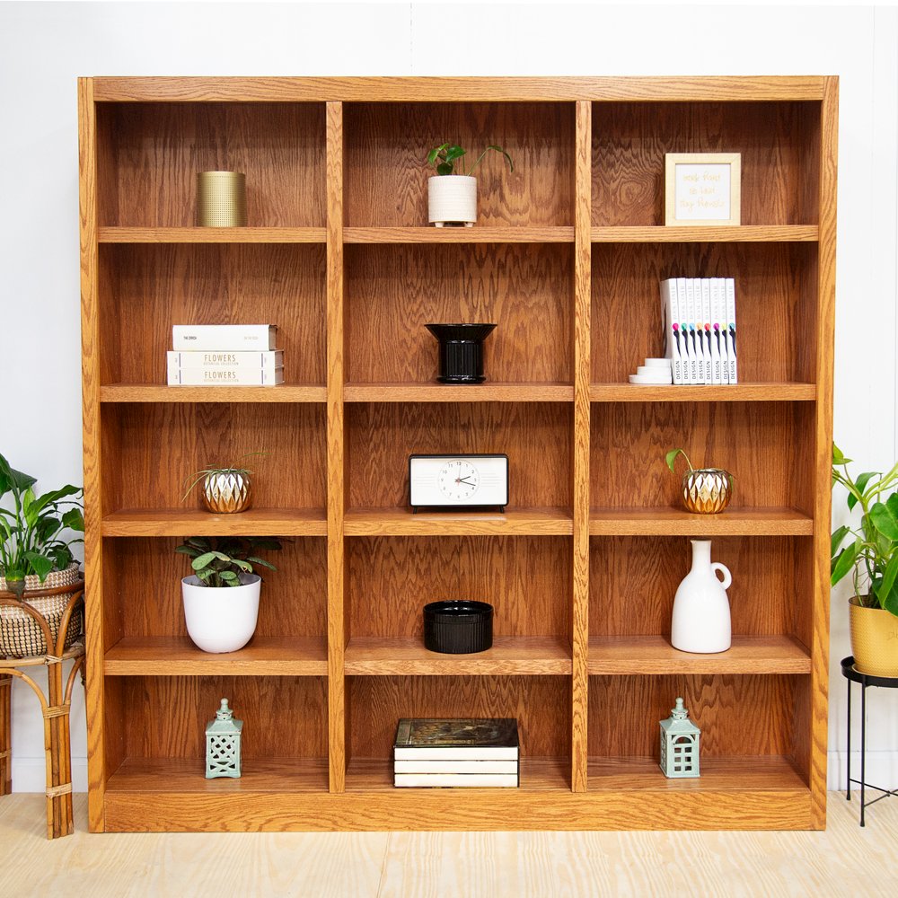 Concepts in Wood 72 x 72 Wall Storage Unit, Dry Oak Finish. Picture 2