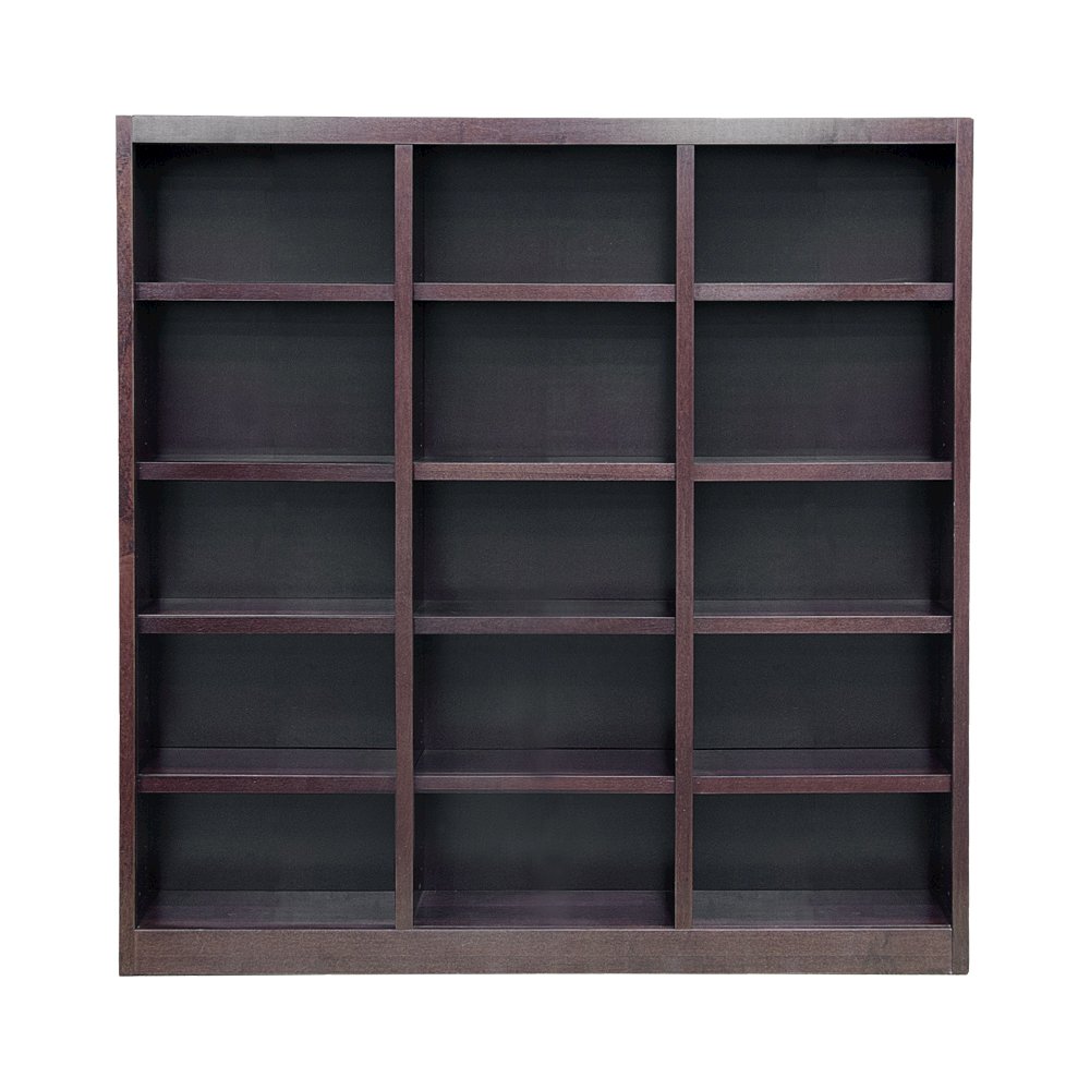 Concepts in Wood 72 x 72 Wall Storage Unit, Espresso Finish. Picture 1