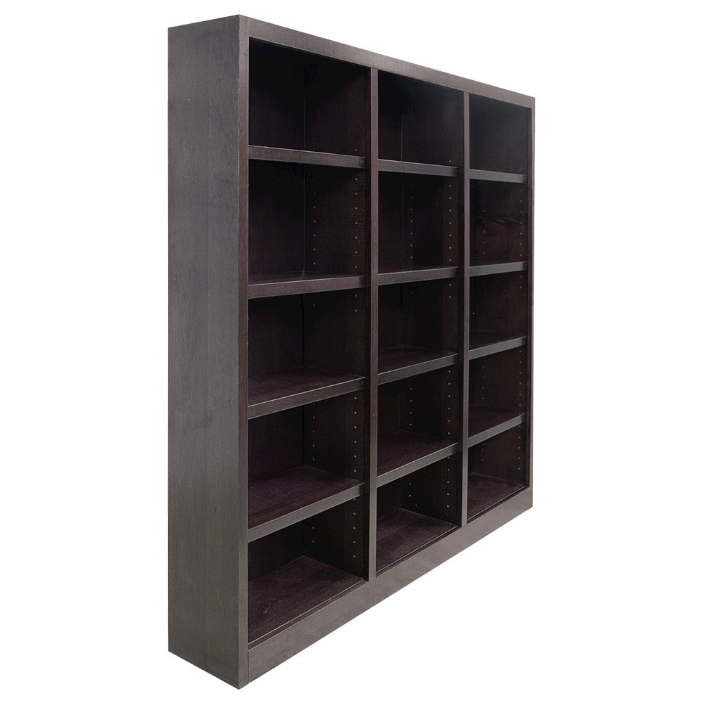 Concepts in Wood 72 x 72 Wall Storage Unit, Espresso Finish. Picture 3