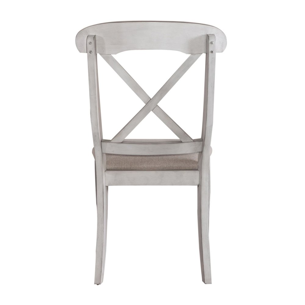 Uph X Back Side Chair (RTA) - Set of 2 in Rubberwood Solids w/ Pine Veneers. Picture 4
