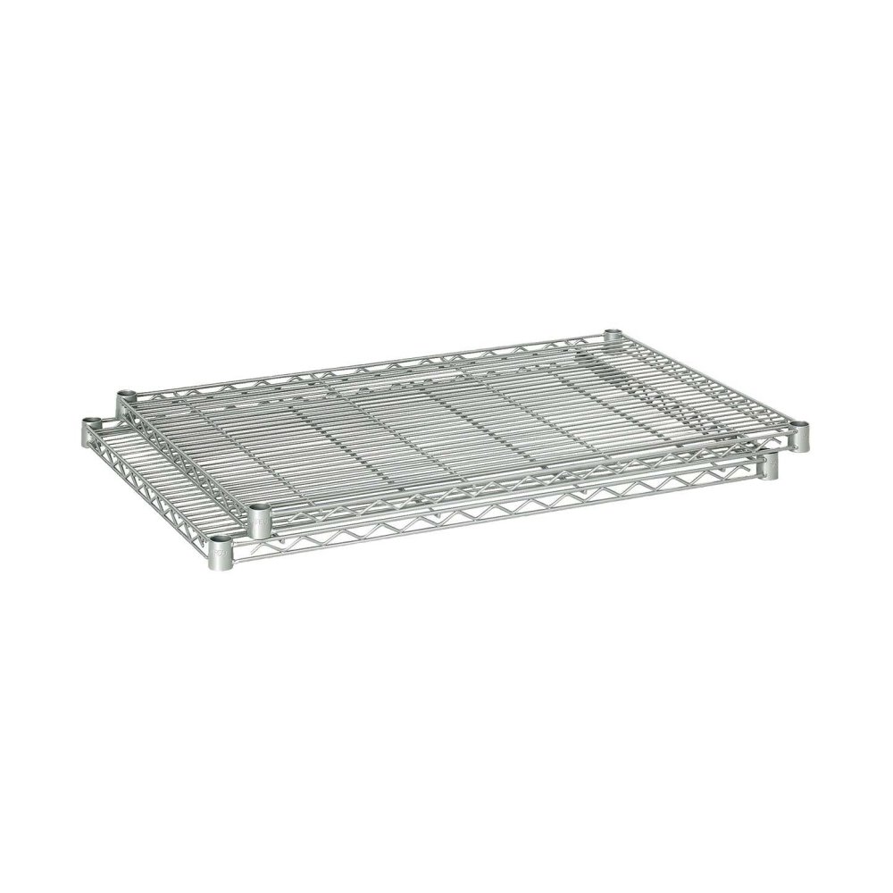 5290GR Add-On Wire Shelving - 36.0" x 24.0" x 1.5" - Steel - 2 x Shelf(ves) - Dust Proof, Adjustable Leveler - Metallic Gray. Picture 1