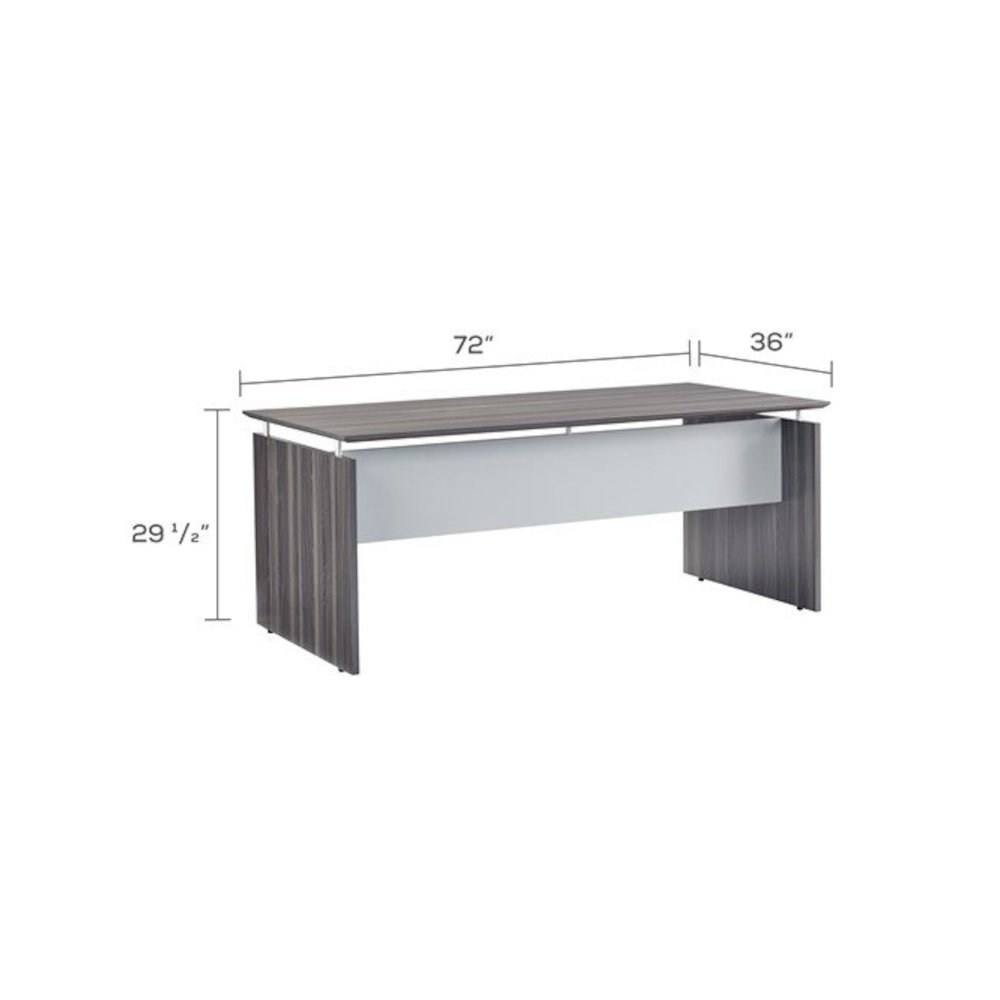 Medina 72" Straight Desk- MNDS72TSS. Picture 3