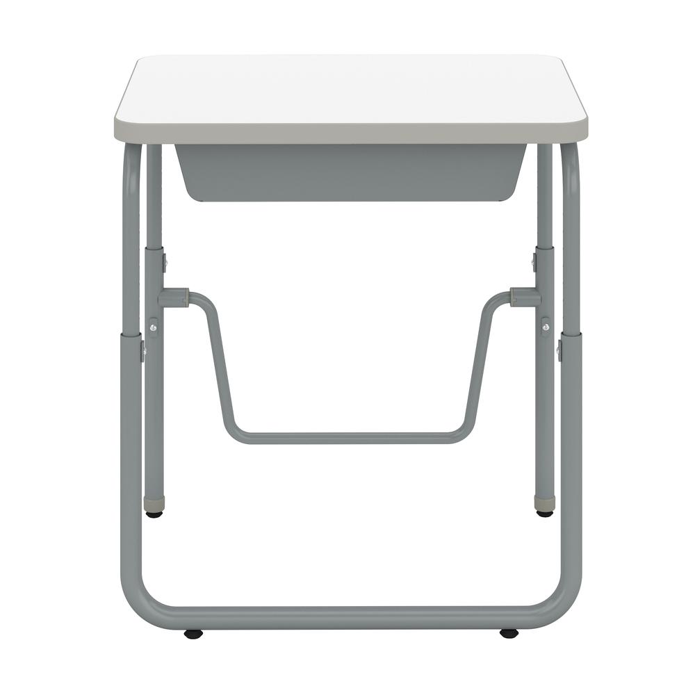 AlphaBetter®  2.0 Height – Adjustable Student Desk with Book Box and Pendulum Bar 22”-30” - DryErase. Picture 2