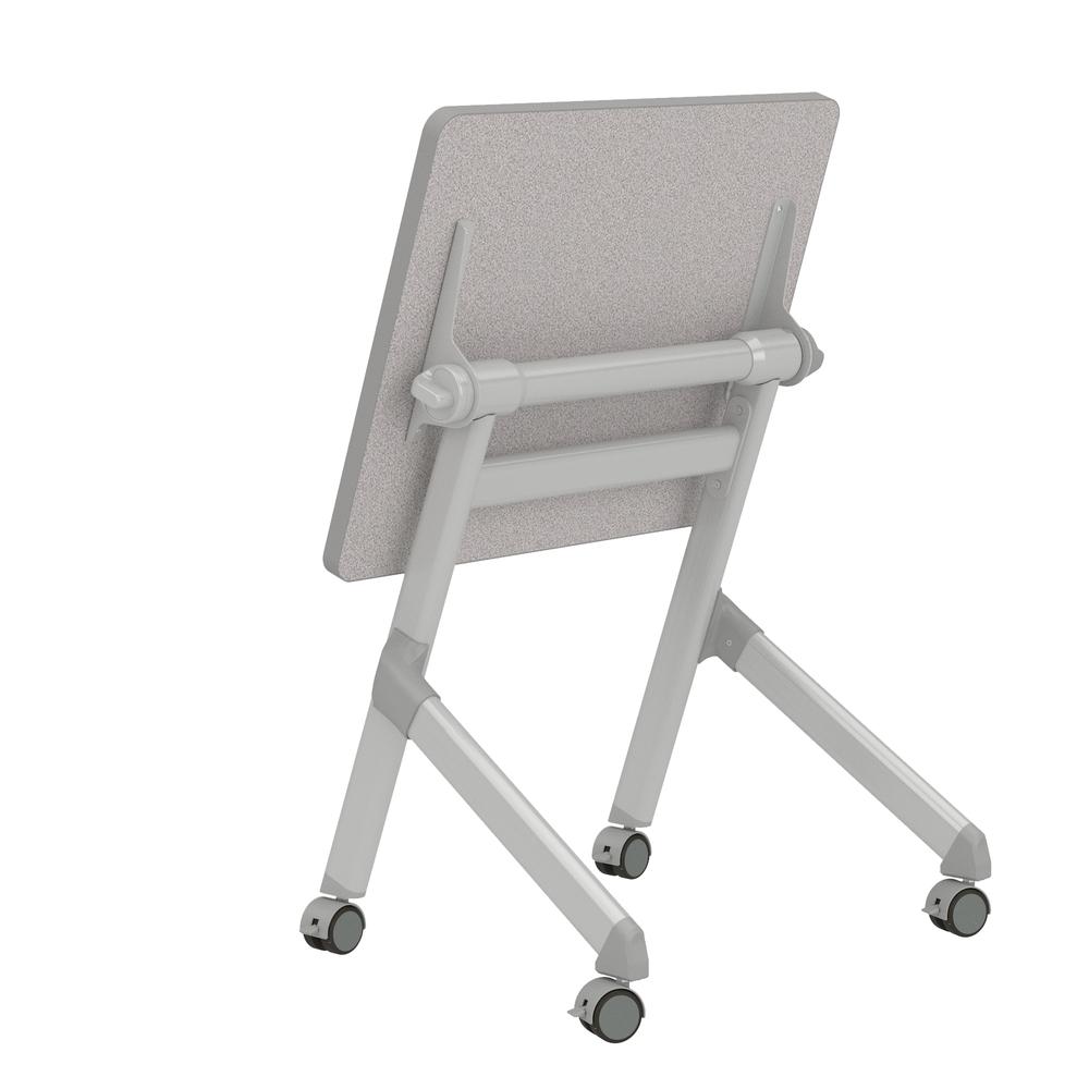 Learn Nesting Rectangle Desk - Gray. Picture 3