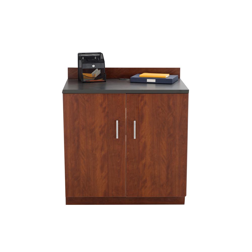Hospitality Base Cabinet, Two Door Rustic Slate/Mahogany. Picture 14