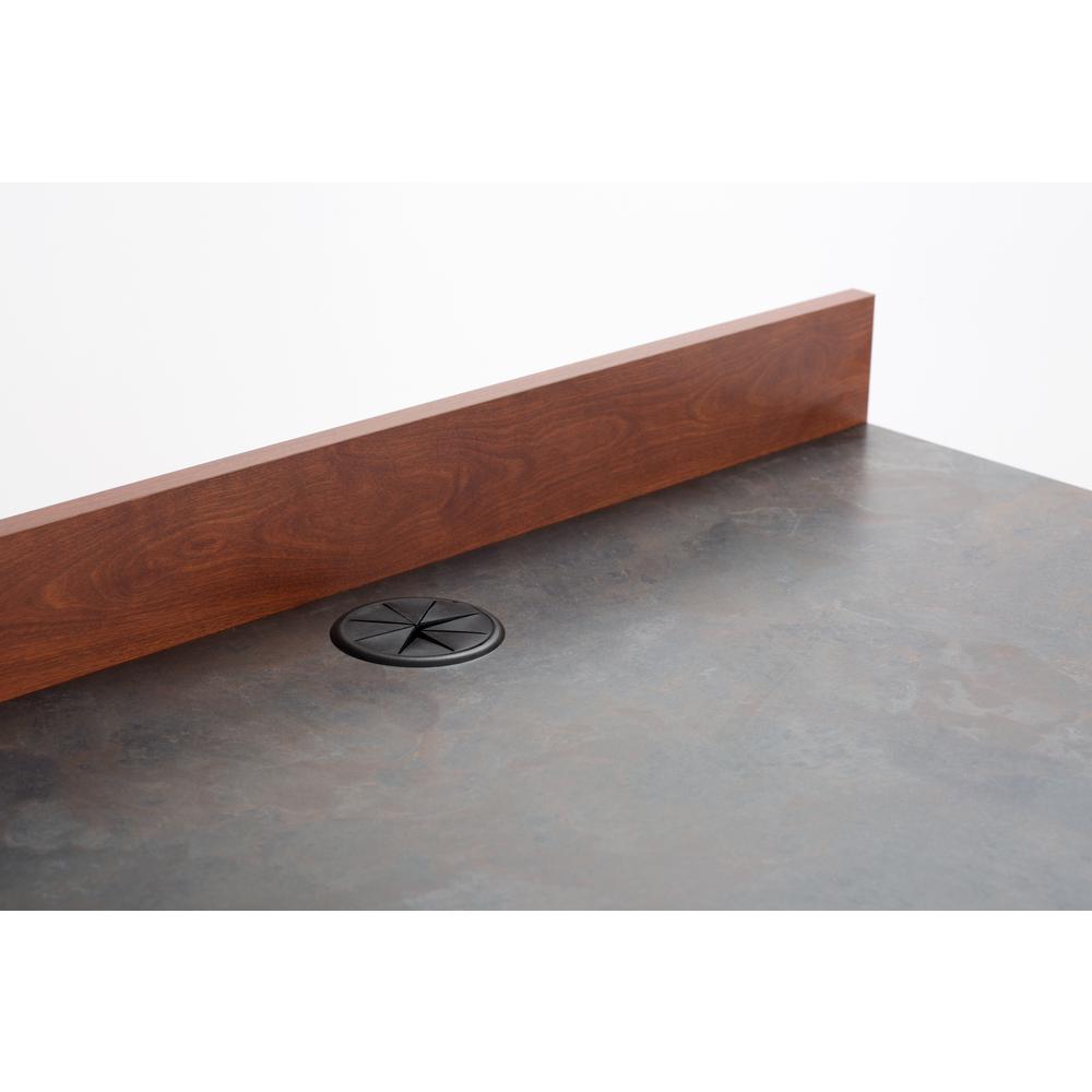 Hospitality Base Cabinet, Three Drawer Rustic Slate/Mahogany. Picture 7