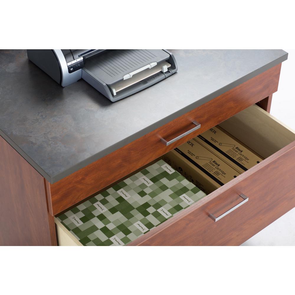 Hospitality Base Cabinet, Three Drawer Rustic Slate/Mahogany. Picture 12