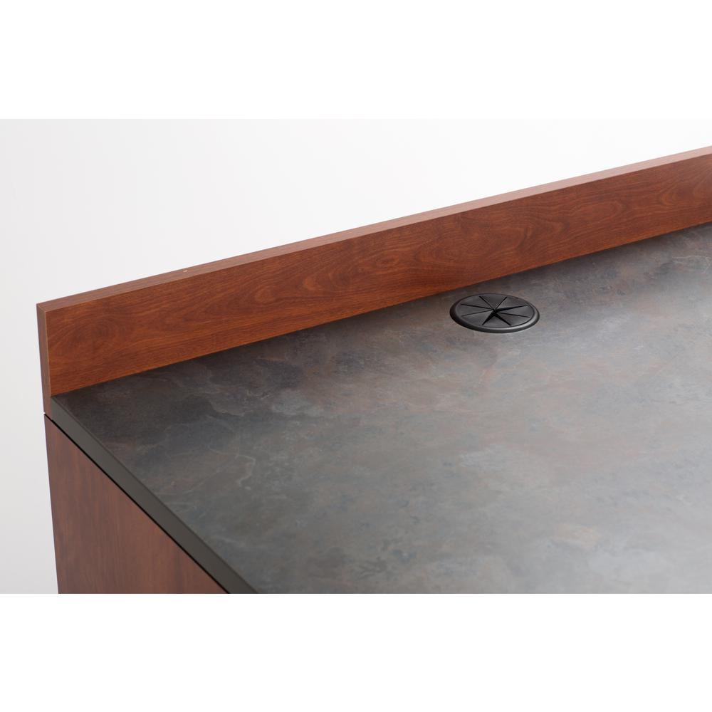 Hospitality Base Cabinet, Three Drawer Rustic Slate/Mahogany. Picture 16