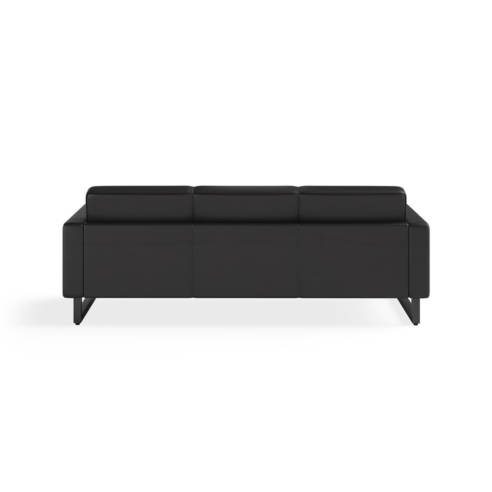 Safco Lounge Sofa - Black. Picture 3