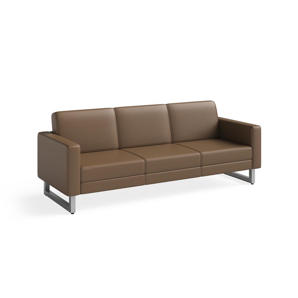 Safco Lounge Sofa - Cognac. Picture 1