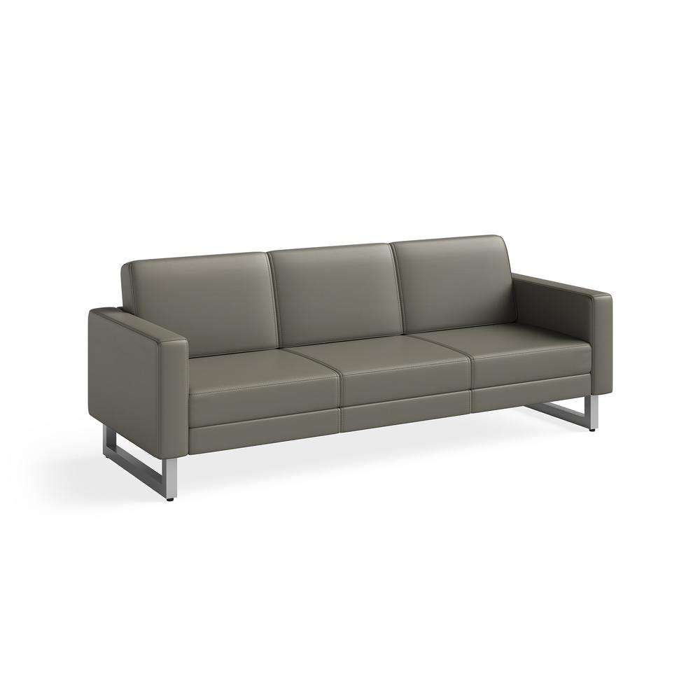 Safco Lounge Sofa - Gray. Picture 2