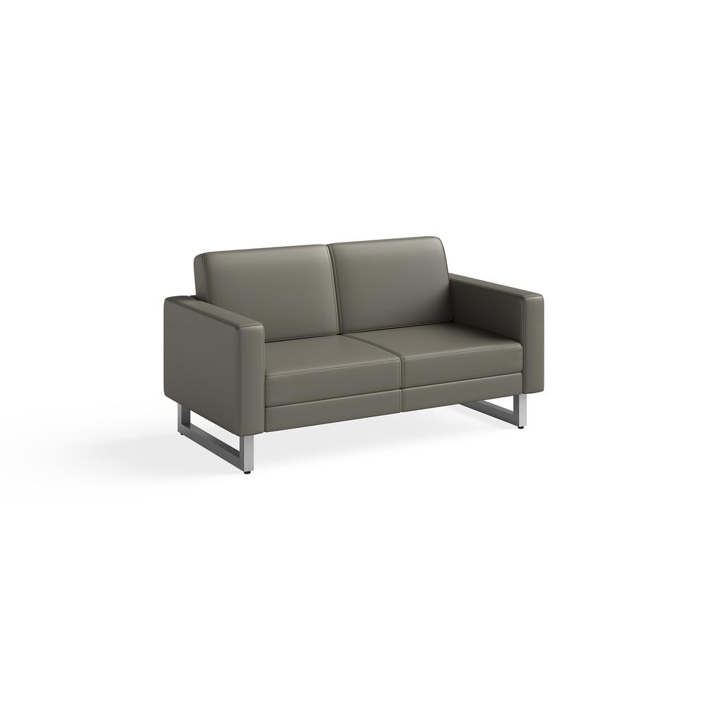 Safco Lounge Settee - Gray. Picture 2