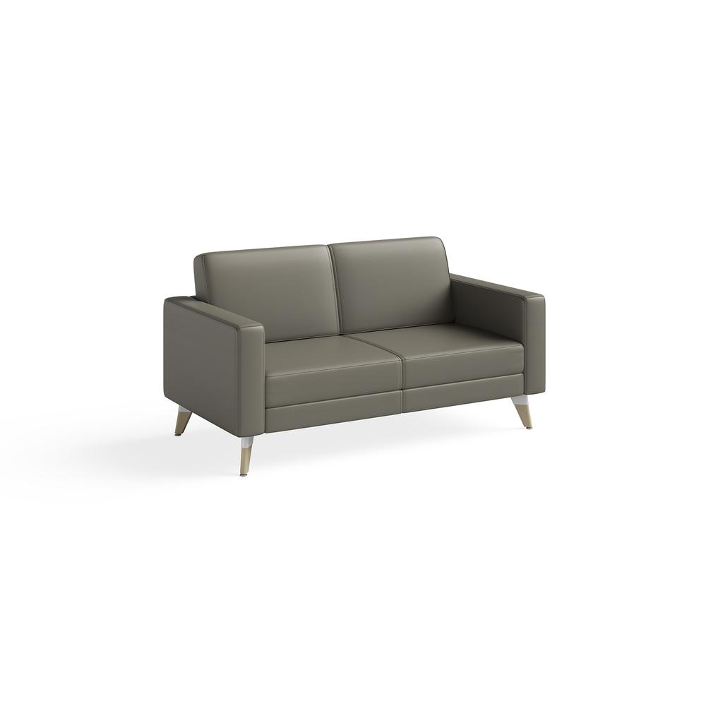 Safco Lounge Settee - Gray. Picture 3