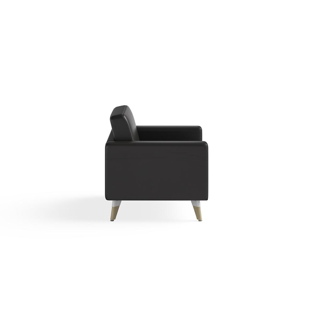 Safco Lounge Chair - Black. Picture 2