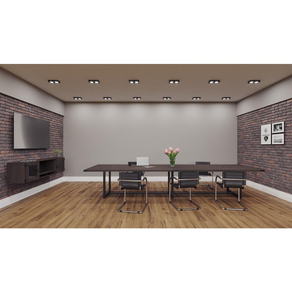 Mirella™ 72” Wall-Mounted Hutch with Glass Doors - SouthernTobacco. Picture 3