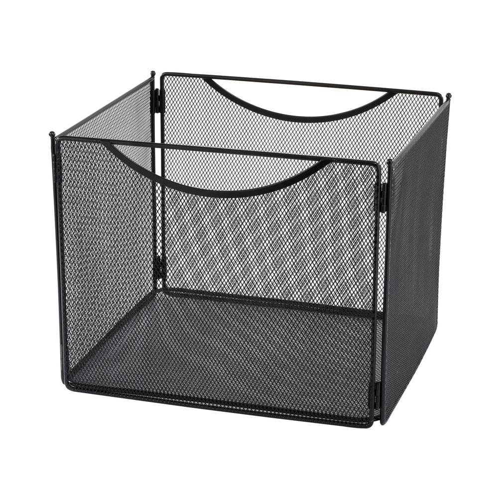 Onyx™ Mesh Desktop Box File, 10"D - Black. Picture 1