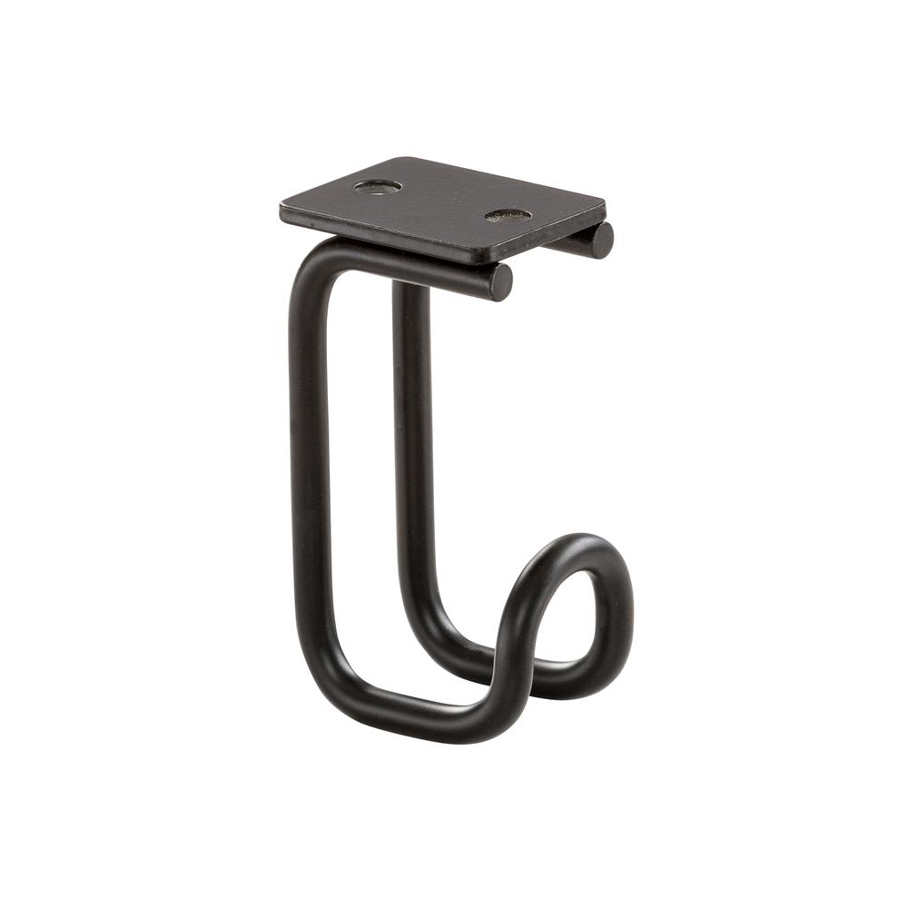 24-Pack Accessory Hooks Black. Picture 1