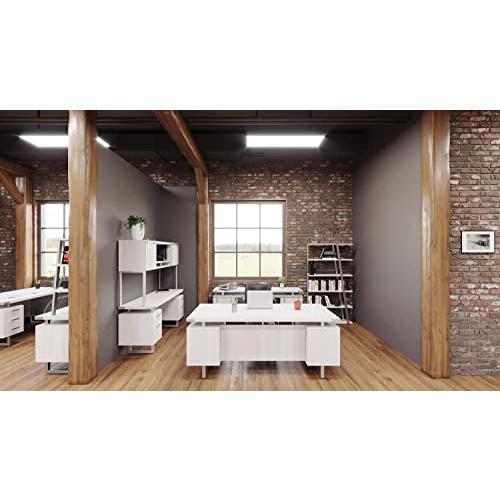 Mirella™ Low Wall Cabinet Wood Doors White Ash. Picture 6