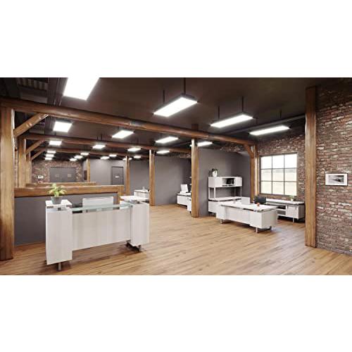 Mirella™ Low Wall Cabinet Wood Doors White Ash. Picture 7
