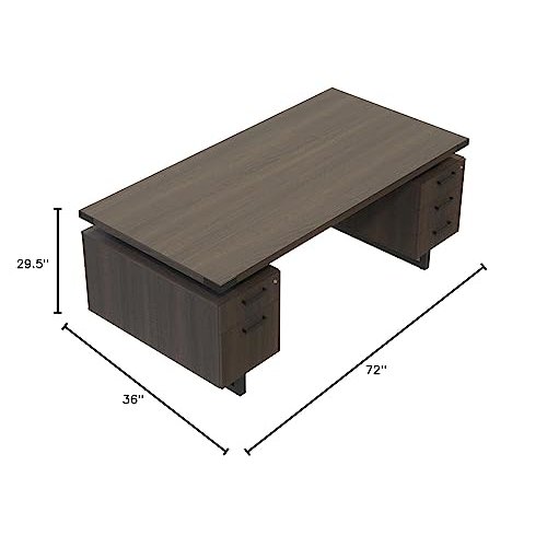 Mirella™ Free Standing Desk, BBB/BF Southern Tobacco. Picture 7