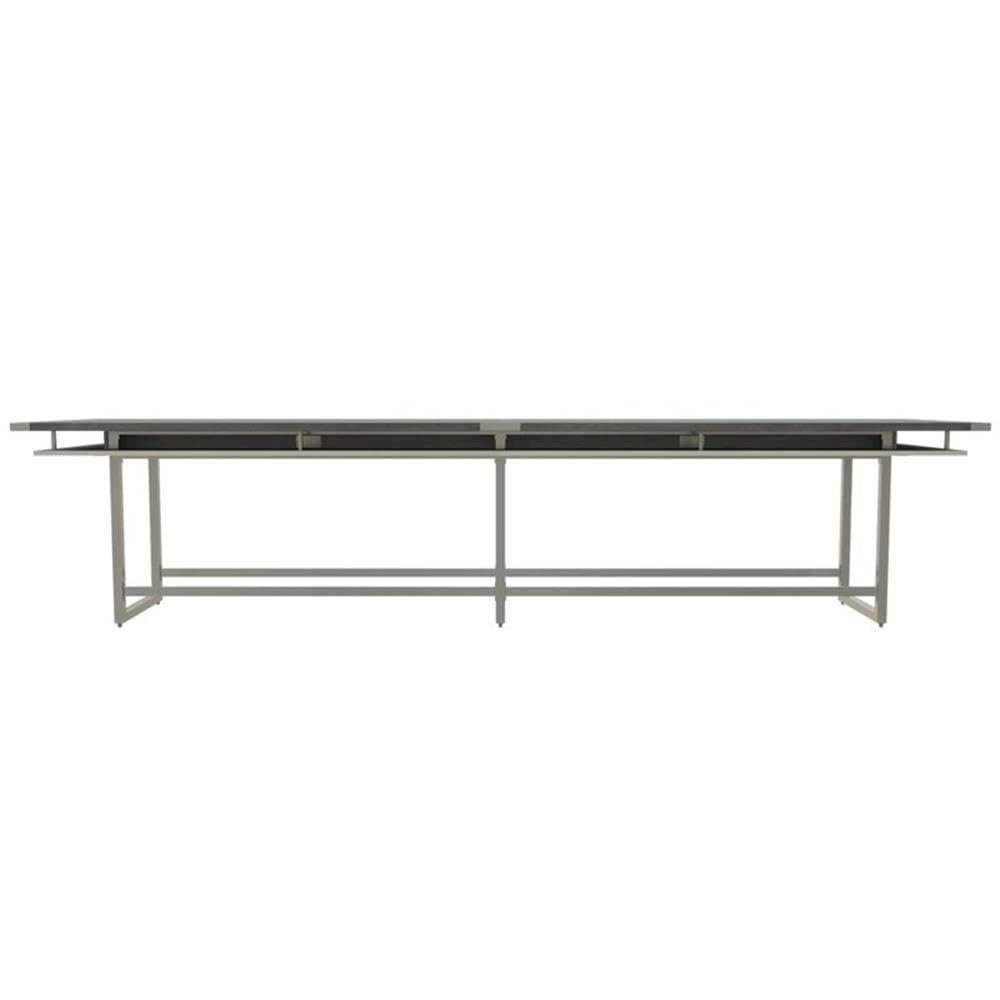 Mirella™ Conference Table, Standing-Height, 16’ Stone Gray. Picture 4