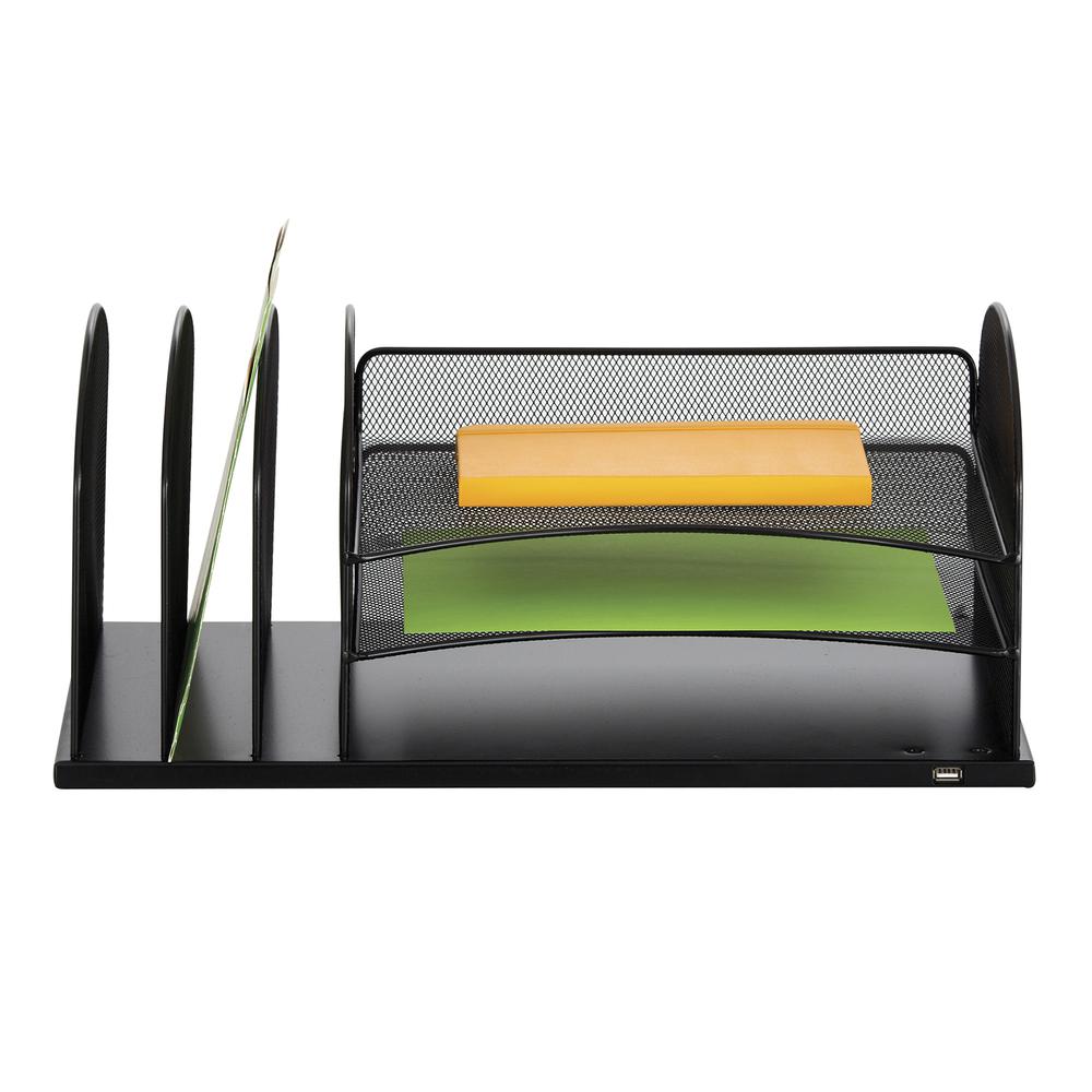 Powered Onyx™ 3 Horizontal/3 Upright sections - Black. Picture 1