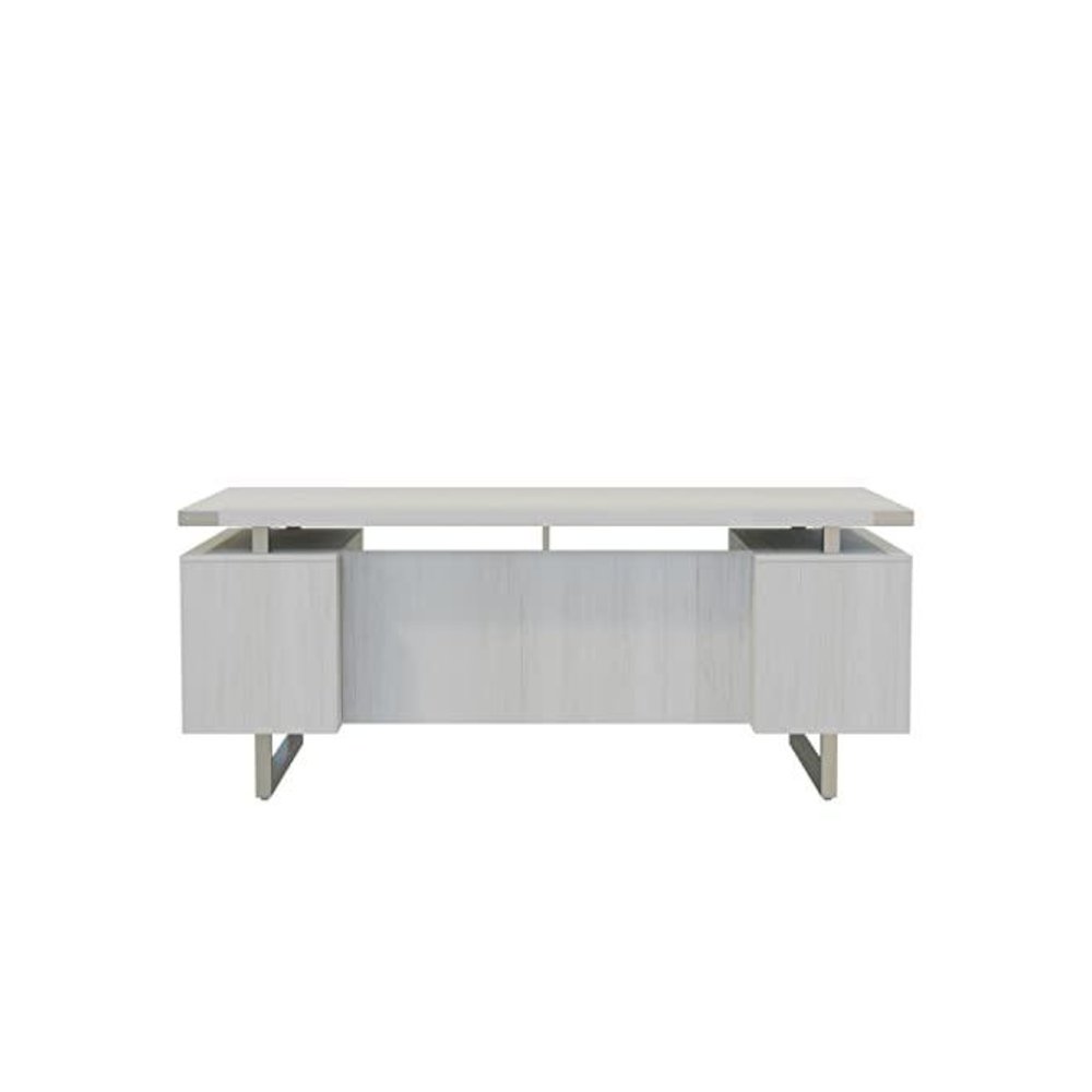 Mirella™ Free Standing Desk, BBB/BF White Ash. Picture 2