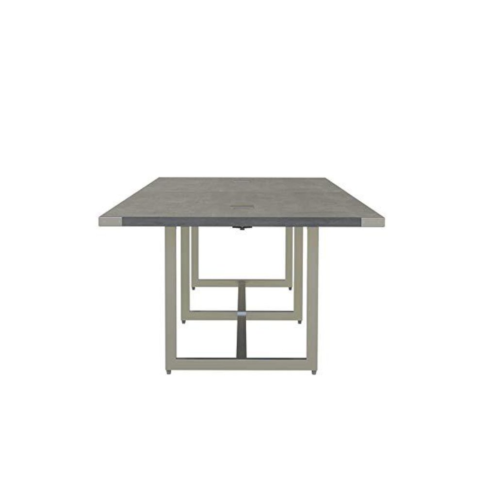 Mirella™ Conference Table, Sitting-Height, 12’ Stone Gray. Picture 3