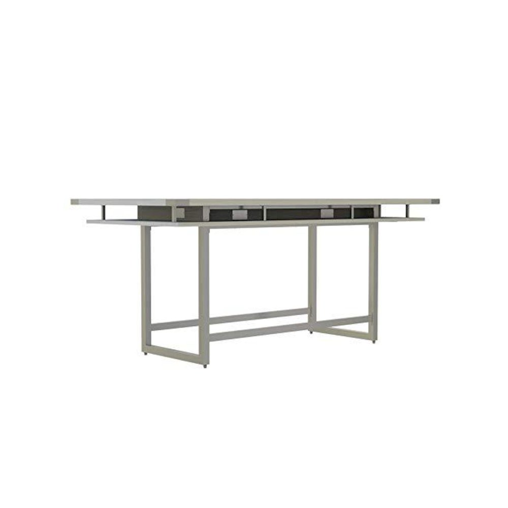 Mirella™ Conference Table, Standing-Height, 8’ White Ash. Picture 1