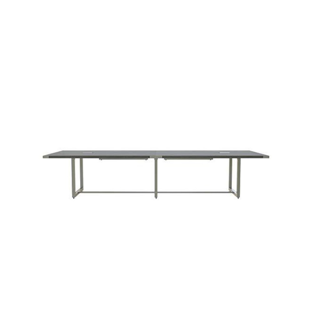 Mirella™ Conference Table, Sitting-Height, 12’ Stone Gray. Picture 4