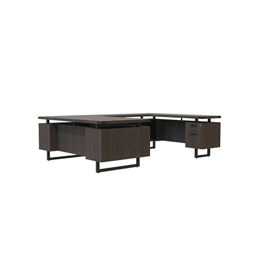 Mirella™ U-Shaped Configuration Desk, BBB/BF Southern Tobacco. Picture 1