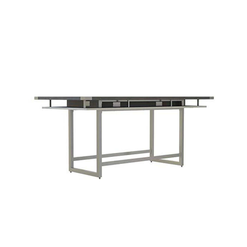 Mirella™ Conference Table, Standing-Height, 8’ Stone Gray. Picture 1