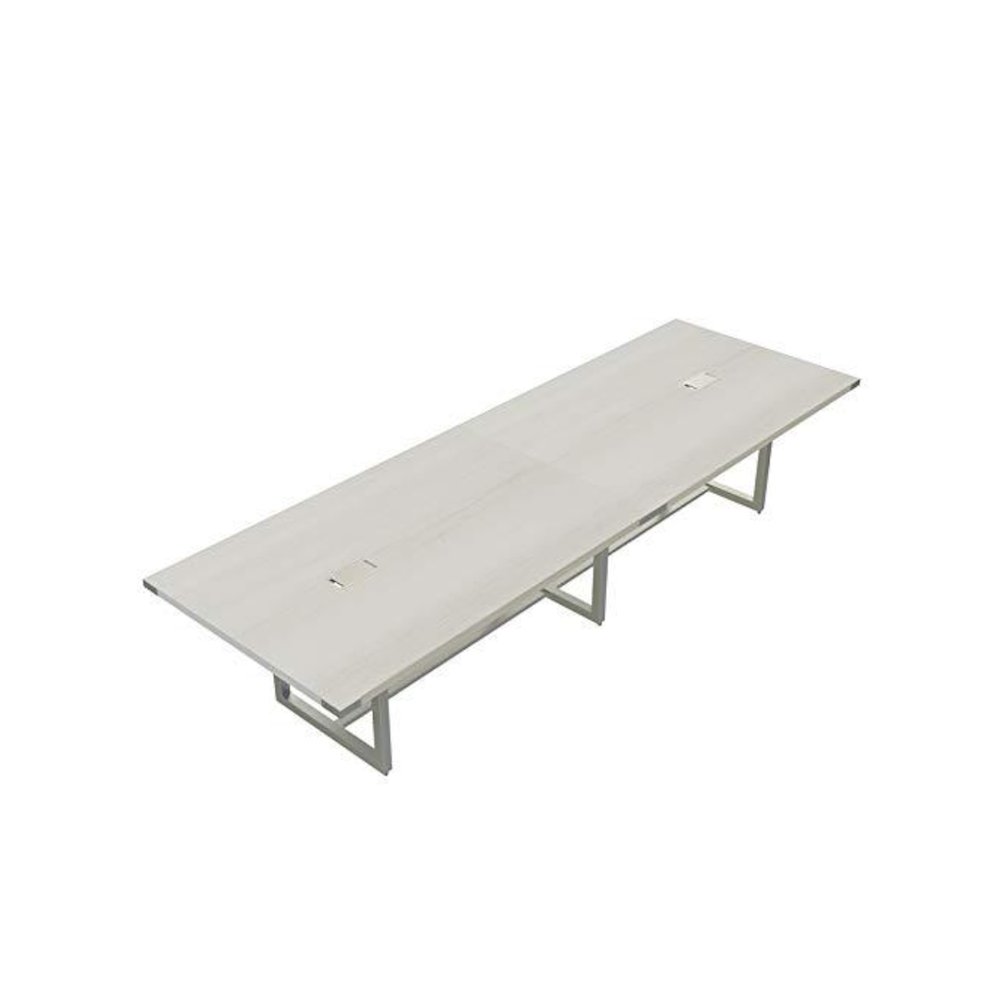 Mirella™ Conference Table, Sitting-Height, 12’ White Ash. Picture 2