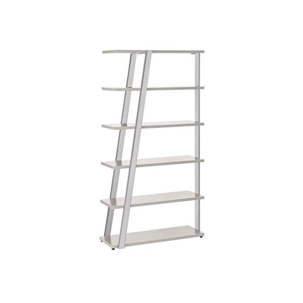 Mirella™ 5 Shelf Bookshelf White Ash. Picture 1