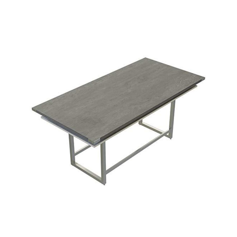 Mirella™ Conference Table, Standing-Height, 8’ Stone Gray. Picture 2
