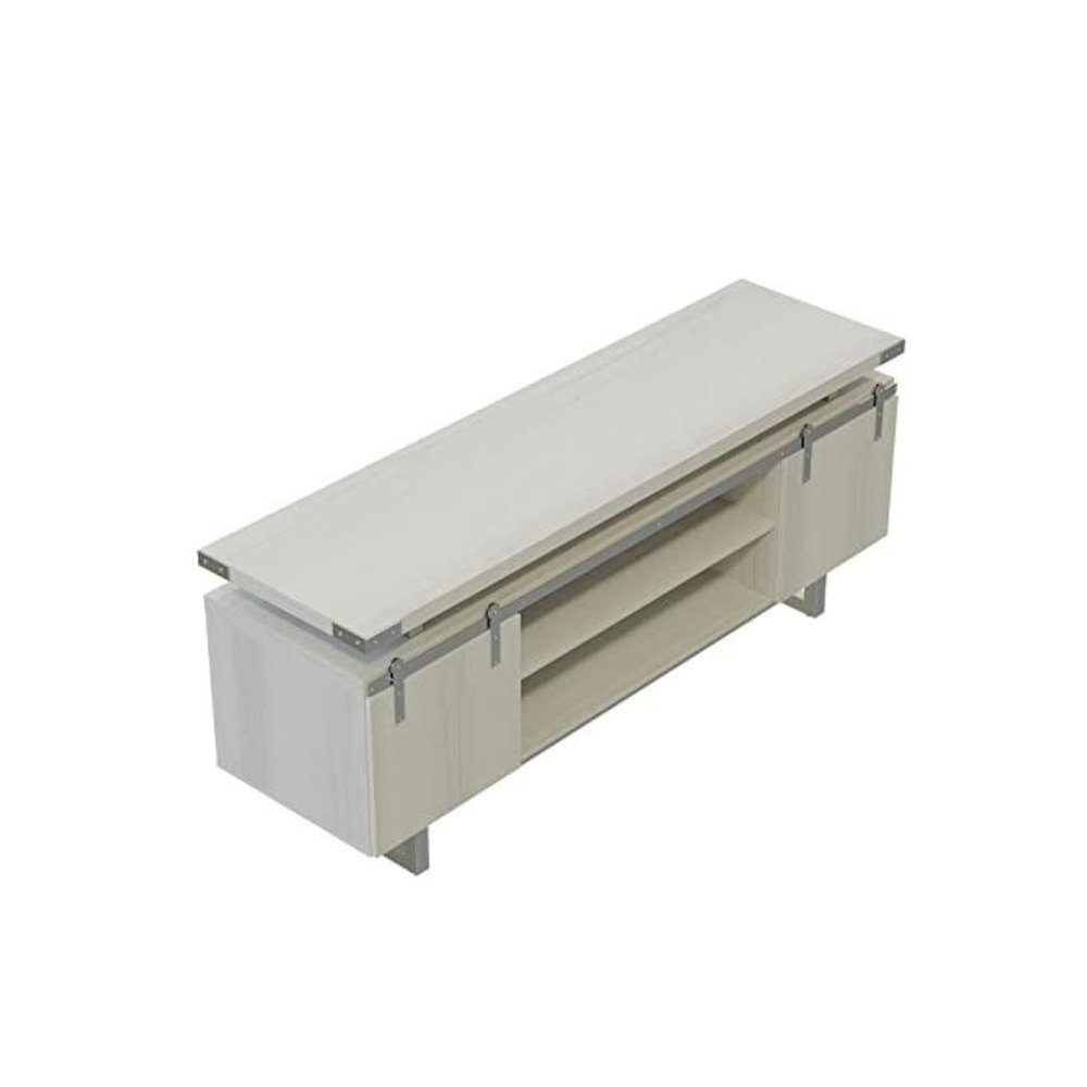 Mirella™ Low Wall Cabinet Wood Doors White Ash. Picture 4