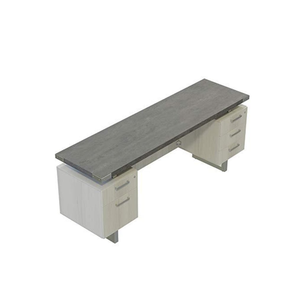 Mirella™ Free Standing Credenza, BBB/BF Stone Gray. Picture 2