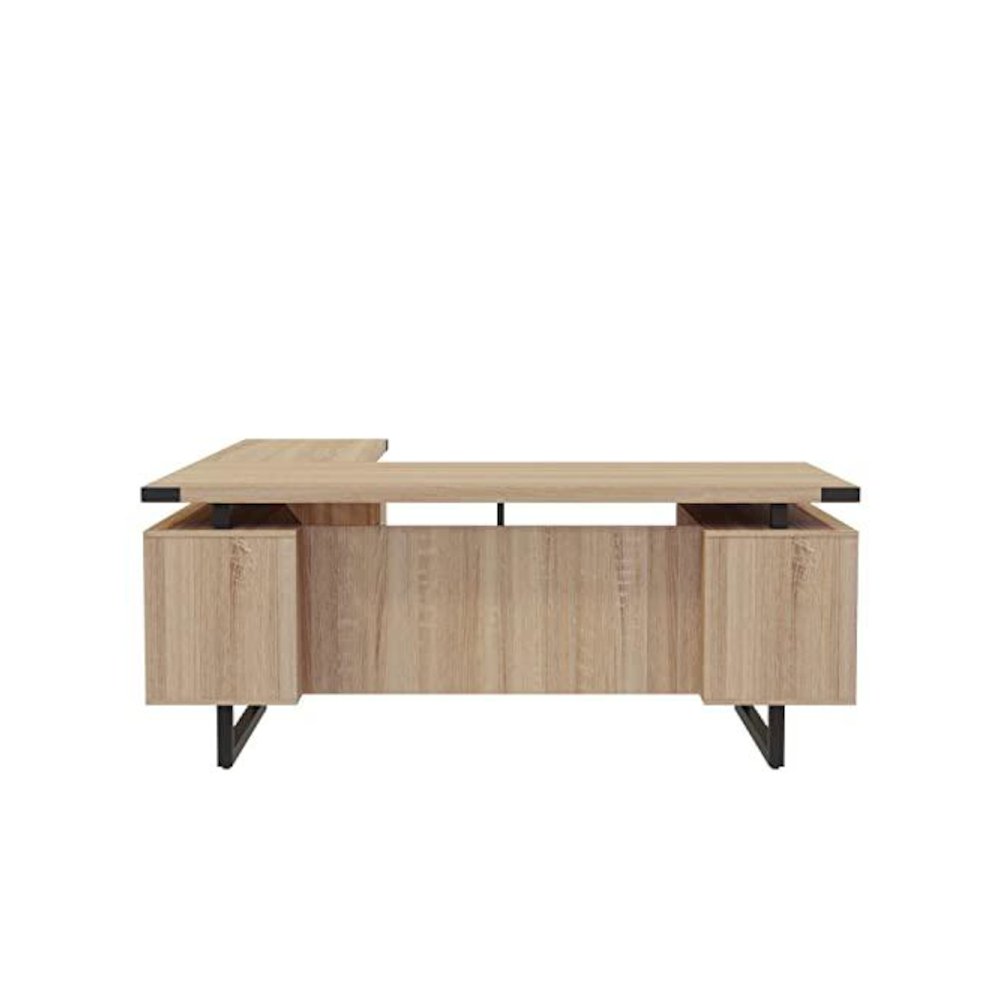 Mirella™ L-Shaped Configuration Desk, BBB/BF Sand Dune. Picture 5