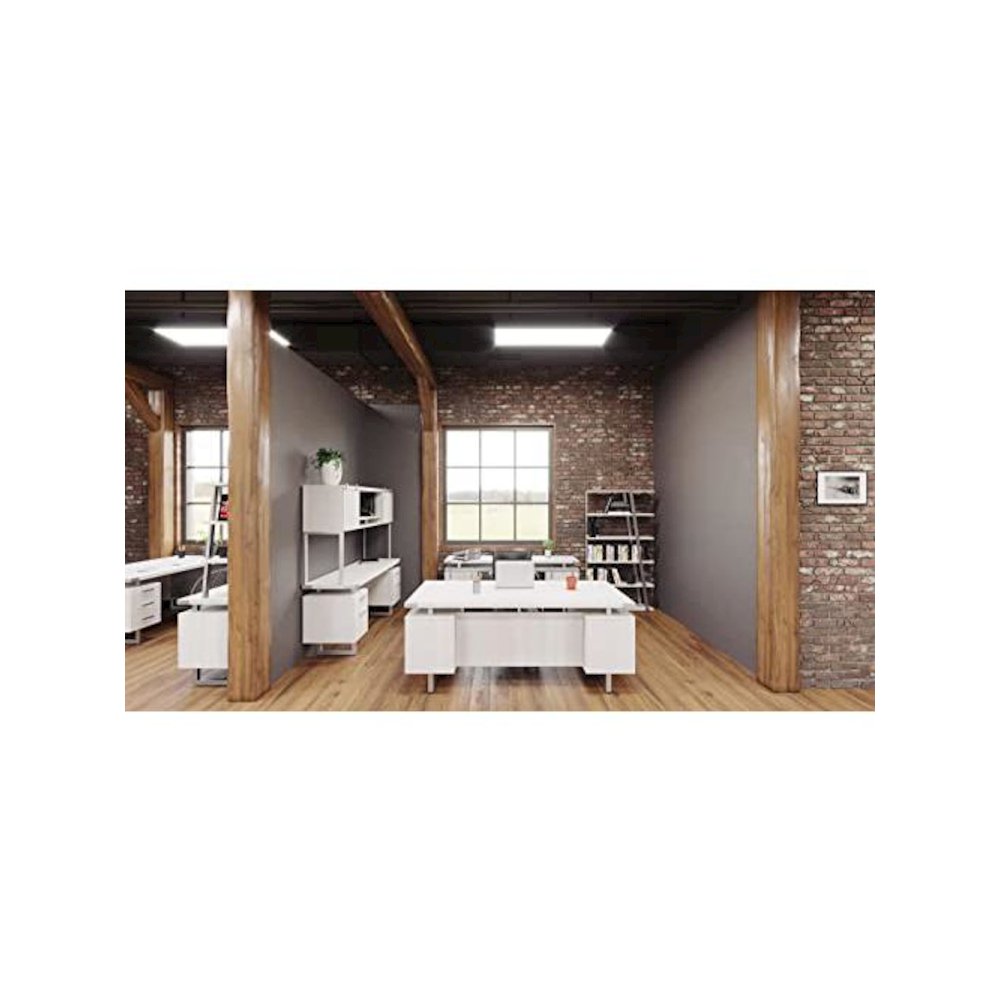 Mirella™ Free Standing Desk, BBB/BF White Ash. Picture 5