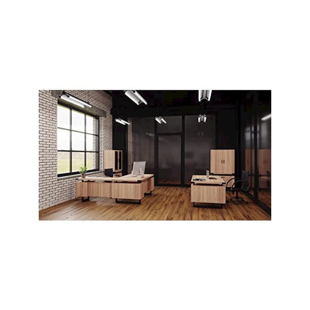 Mirella™ Glass Door Display Cabinet Sand Dune. Picture 2
