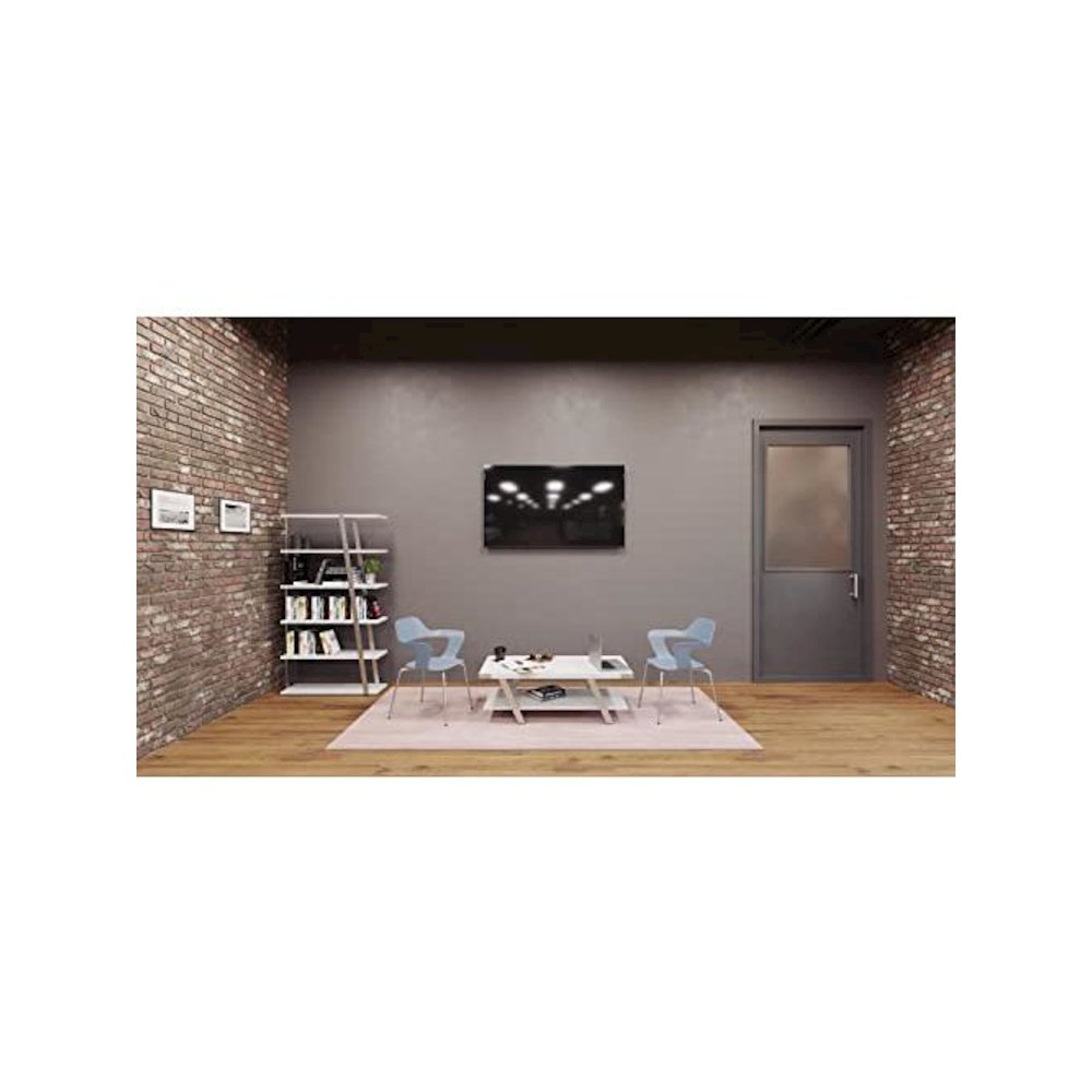 Mirella™ 5 Shelf Bookshelf White Ash. Picture 3
