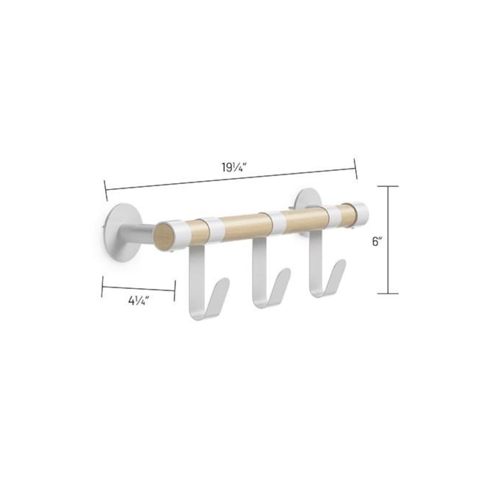 Resi Coat Wall Rack 3 Hooks. Picture 6