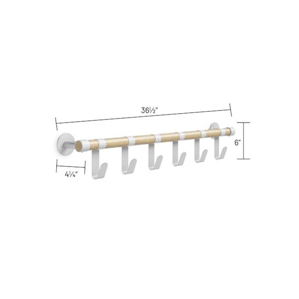 Resi Coat Wall Rack 6 Hooks. Picture 6